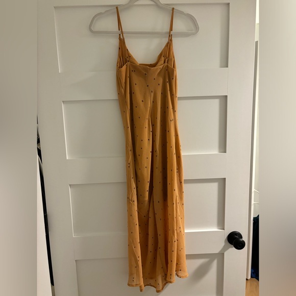 Elegant Orange Spaghetti Strap Dress - Picture 2 of 2